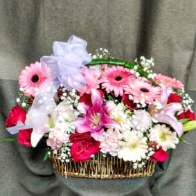 Gerberas basket