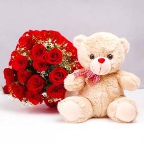 Roses with Teddy