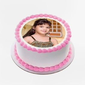 Round photo cake 