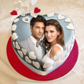 Romance photo cake