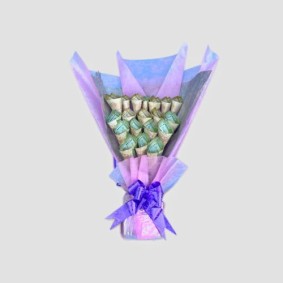 Purple cash bouquet