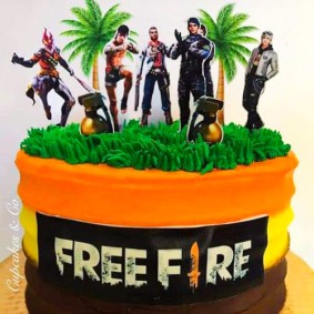 Free Fire cake