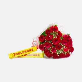 Roses with Toblerone