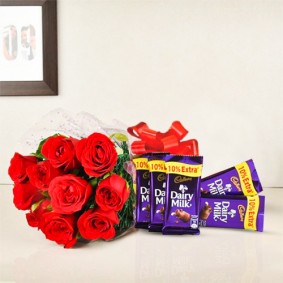 Roses with Dairy-Milk