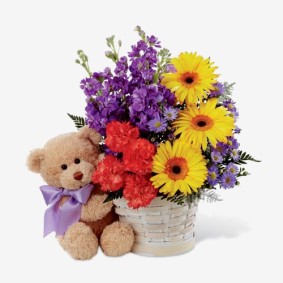 Flowers with Teddy