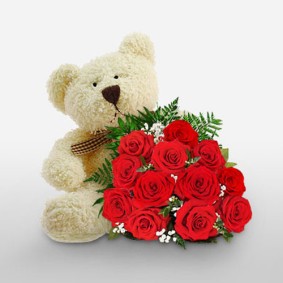 Roses with Teddy