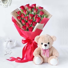 Roses with Teddy